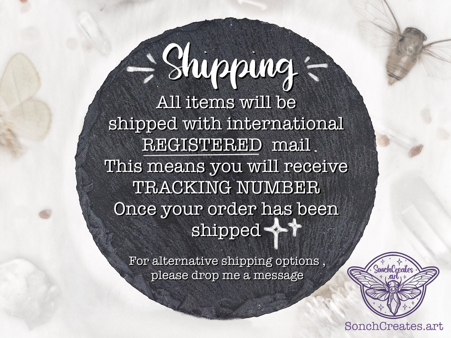 a black stone with a poem written on it